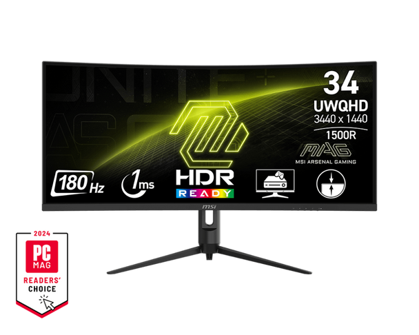 34" MSI MAG 342CQR E2 (UWQHD)  GAMING MONITOR
