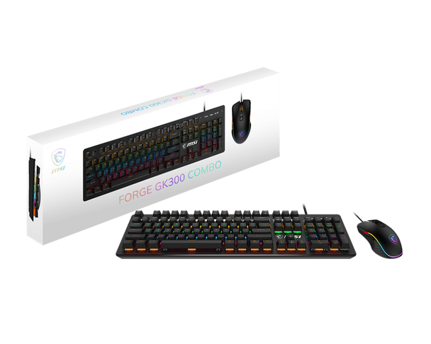 MSI FORGE GK300 GAMING KEYBOARD & MOUSE COMBO PACK
