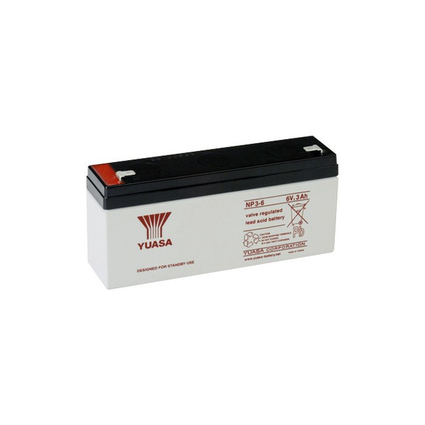 YUASA 6V 3Amp Yuasa Sla Battery Sealed Lead Acid - Np Series