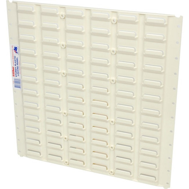 FISCHER PLASTIC Large Modular Louvre Panel High Strength A.B.S. Plastic