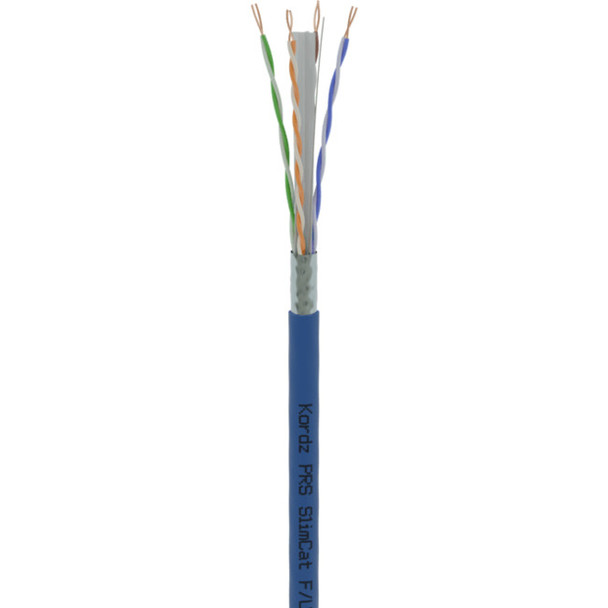 KORDZ Slimcat Cat6A Network Cable-305M Pull Box Blue  Prs Series 28Awg F/Utp - Lszh