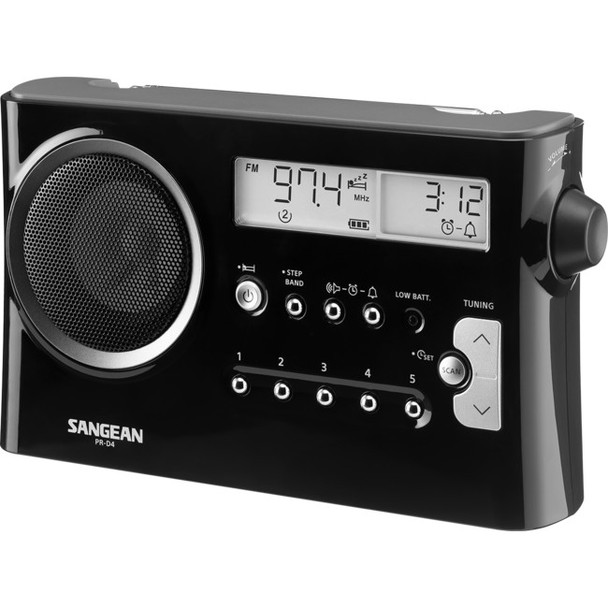 SANGEAN Am/Fm Portable Radio Black