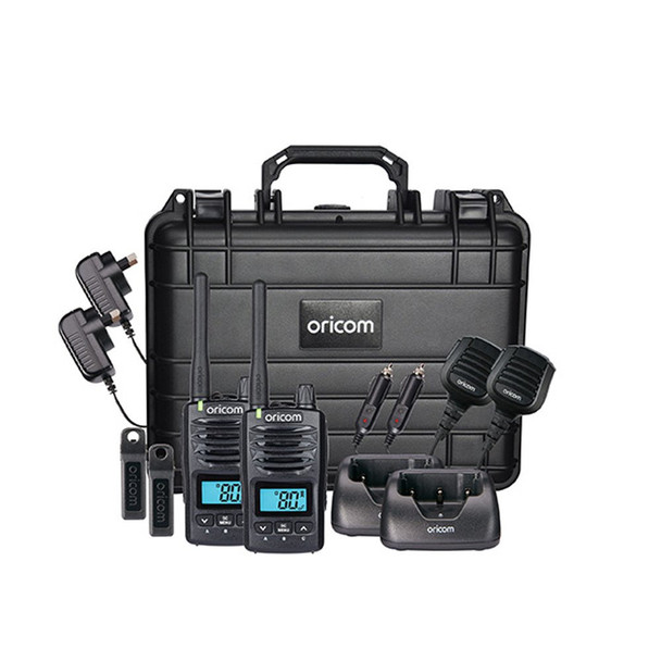 Oricom DTXTP600 5 Watt IP67 Waterproof Handheld UHF CB Radio Trade Pack