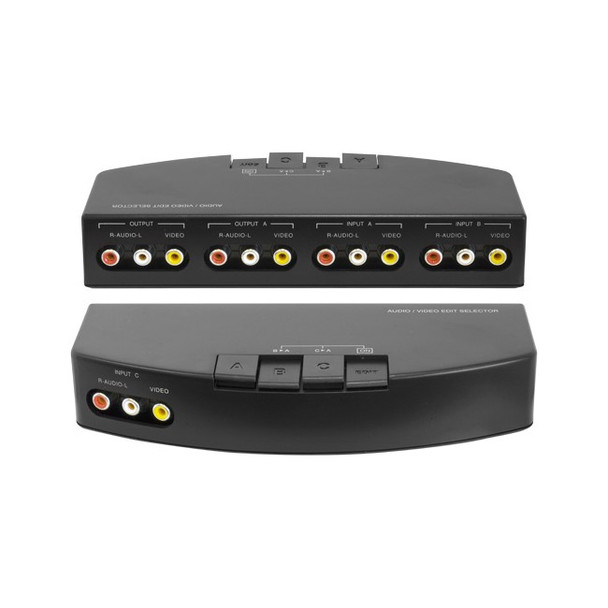 PRO2 3-Way Composite Av Selector 3 In 2 Out Av Switcher (Av31S)
