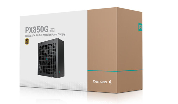 DeepCool PX850-G 80+ GOLD Power Supply, 135mm Fan, Japan Electrolytic Capacitors,  DC to DC, ATX12V V3.0, 100,000 MTBF, 90% Efficiency