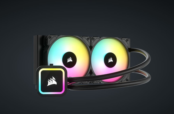 Corsair H100x Elite - 240mm Radiator, Dual 120mm PWM Fans, Liquid CPU Cooler. Revision May 2023