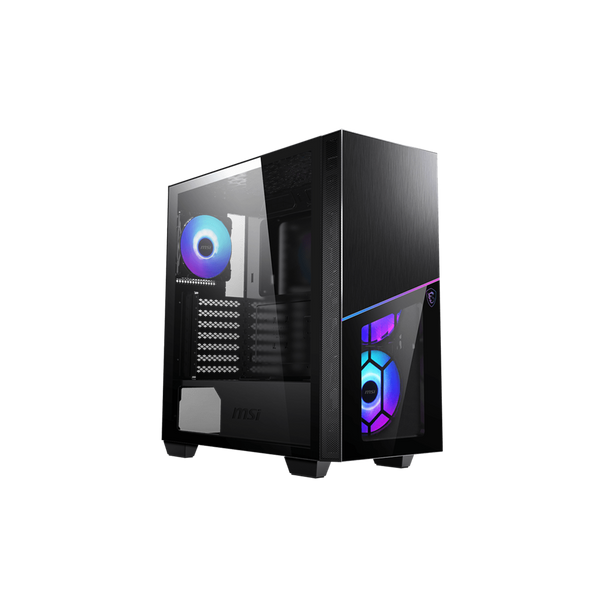 MSI MPG SEKIRA 100R Mid-Tower Case, Supports E-ATX / ATX / M-ATX / Mini ITX, 2x USB 3.2, 1x USB-C, 1x Audio, 1x Mic, ATX Power Supply