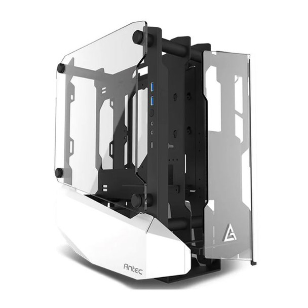 Antec STRIKER Open Frame Mini-ITX Aluminium and Steel Case, PCI-E Riser Cable included. USB 3.1 Type-C, Aluminium Steel, Superior Thermal Performance