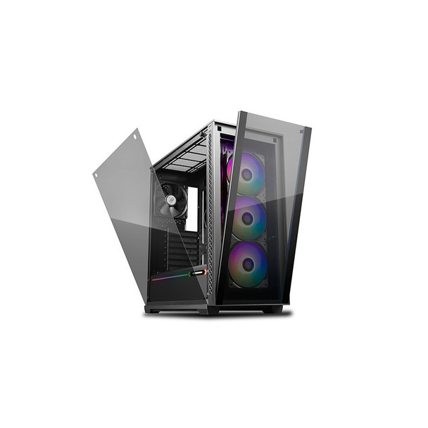 DeepCool MATREXX 70 ADD-RGB 3F Full Sized Tempered Glass ARGB Case, 3 Preinstalled ARGB Fans