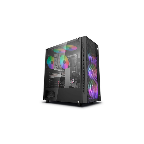 DeepCool MATREXX 55 MESH ADD-RGB 4F Mesh Panel Tempered Glass Case, 4 Preinstalled ARGB Fans