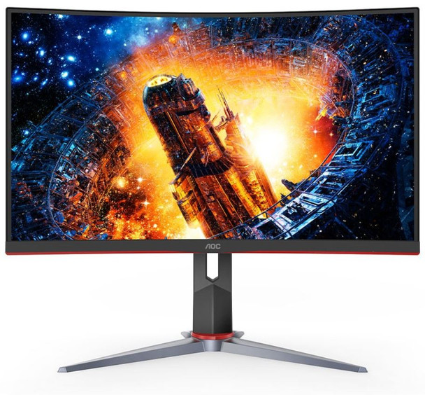 AOC 31.5' Curved 1ms 165Hz Full HD FreeSync Ultra Narrow Border Gaming Monitor - DP x 1, HDMI x 2, VGA x1. VESA100mm Low Blue