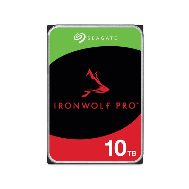 Seagate 10TB 3.5' IronWolf Pro NAS  SATA Hard Drive (ST10000NT001) -5-year limited warranty -6Gb/s Connector - CMR Recording Technology