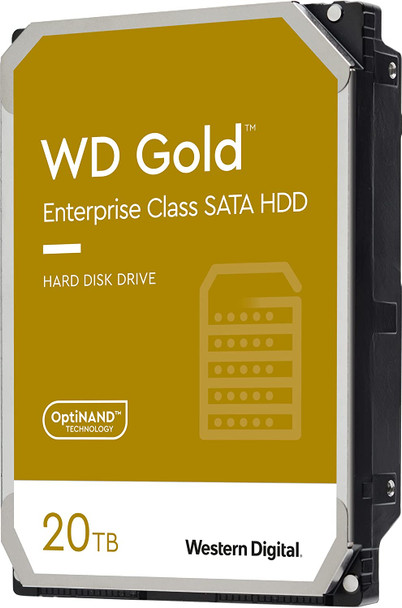 Western Digital 20TB WD Gold Enterprise Class Internal Hard Drive - 7200 RPM Class, SATA 6 Gb/s, 512 MB Cache, 3.5'- 5 Years Limited Warranty