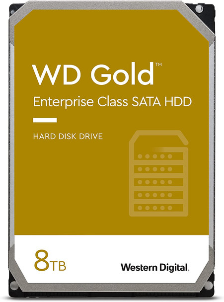 Western Digital 8TB WD Gold Enterprise Class Internal Hard Drive - 3.5' SATA 6Gb/s 512e -Speed: 7,200RPM  - 5 Years Limited Warranty