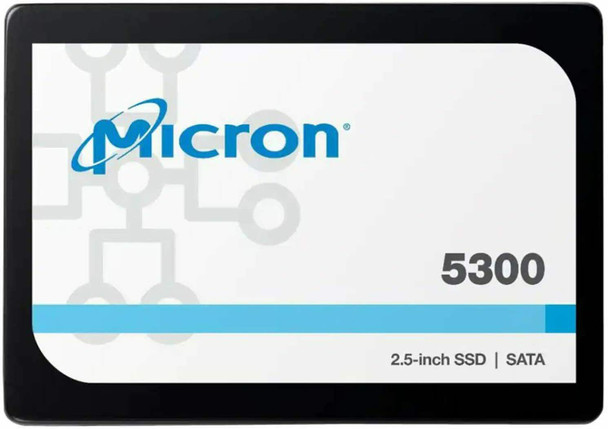 Micron 5300 PRO 3.84TB  2.5' SATA Enterpise SSD 540R/520W MB/s 95K/22K IOPS 8410TBW 1.5DWPD 3M hrs MTTF AES 256-bit encryption Server Data Centre 5yrs