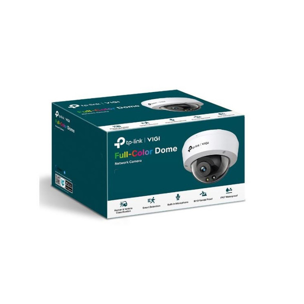 TP-Link VIGI 4MP C240(4mm) Full-Color Dome Network Camera, 4mm Lens, Smart Detectio, 2YW(LD)