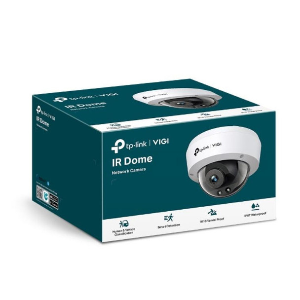 TP-Link VIGI 4MP C240I(4mm) IR Dome Network Camera, 4mm Lens, Smart Detectio, 2YW(LD)