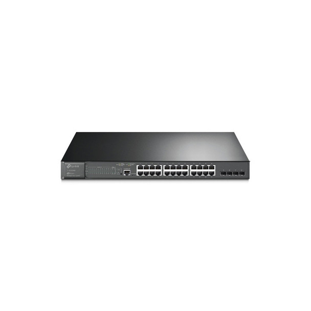 TP-Link TL-SG3428MP JetStream 28-Port Gigabit L2 Managed Switch with 24-Port PoE+, Static Routing,Omada