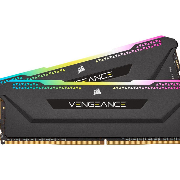 Corsair Vengeance RGB PRO SL 32GB (2x16GB) DDR4 3200Mhz C16 Black Heatspreader Desktop Gaming Memory