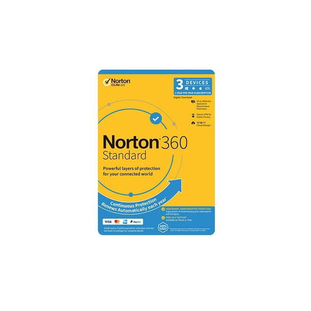 Norton 360 Standard Empower 10GB AU 1 User 3 Device ESD Version - Keys via Email