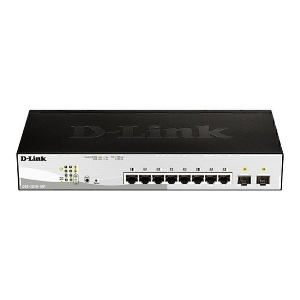 D-Link 10-Port Gigabit Smart Managed PoE Switch with 8 PoE RJ45