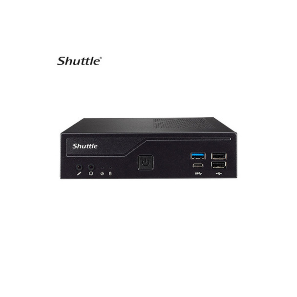 Shuttle DH610 Slim Mini PC 1L Barebone-Intel 12th/13th Gen , 2xDDR4, 2.5' HDD/SSD bay, 2xLAN (1G & 2.5G), 2xRS232(RS422/485), HDMI, 2xDP, 120W, Vesa M