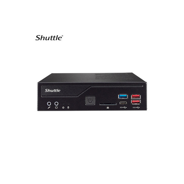 Shuttle DH670 Slim Mini PC 1L Barebone-Support Intel 12th Gen, 2x DDR4, 2.5' HDD/SSD bay, 2xLAN, 2x RS232(RS422/485), 2xHDMI, 2xDP, 120W, Vesa