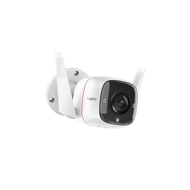 TP-Link TC65 Outdoor Security Wi-Fi Camera Ultra HD Video 3MP Definition, Wired/Wireless, Night Vision, Alarm, Two-Way Audio Microphone, Voice Control