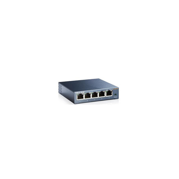 TP-Link TL-SG105 5port Switch Desktop Gigabit Steel Case 5-Port 10/100/1000Mbps RJ45 Supporting Auto-MDI/MDIX  Plug and Play Fanless