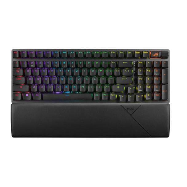 ASUS ROG STRIX SCOPE II 96 WL Storm Switch Wireless Gaming Mechanical Keyboard, Tri-mode Connection, Streamer Hotkeys, PBT Keycaps