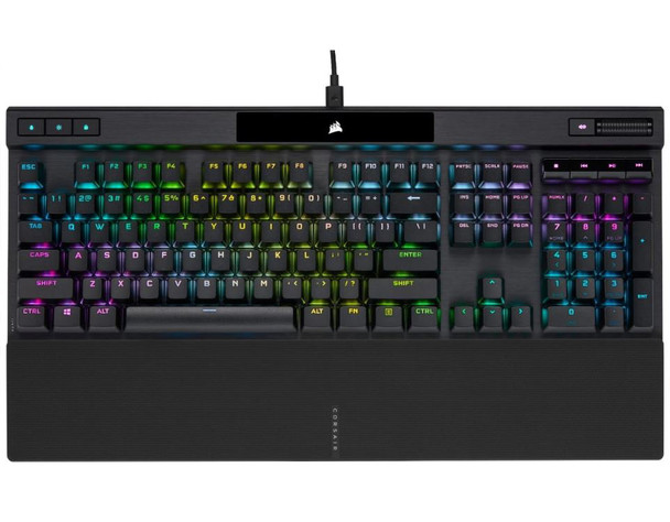 CORSAIR K70 RGB PRO Mechanical Gaming Keyboard, Backlit RGB LED, CHERRY MX SPEED, Black, Black PBT Keycaps Professional Gaming