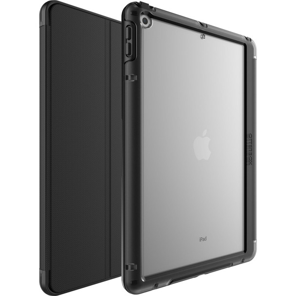 OtterBox Symmetry Folio Apple iPad (10.2') (9th/8th/7th Gen) Case Starry Night (Black/ Clear/ Grey) (77-62044), Multi-Position Stand, Pencil Holder