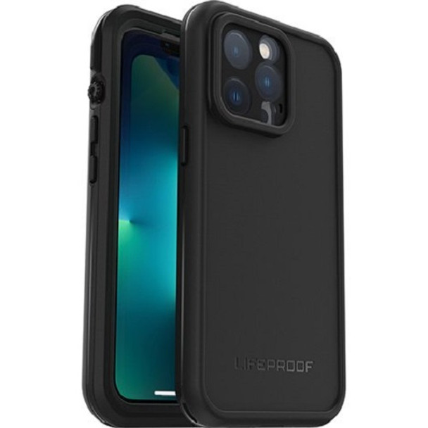 LifeProof FRE Apple iPhone 13 Pro Case Black - (77-85566), WaterProof, 2M DropProof, DirtProof, SnowProof, 360° Protection Built-In Screen-Cover