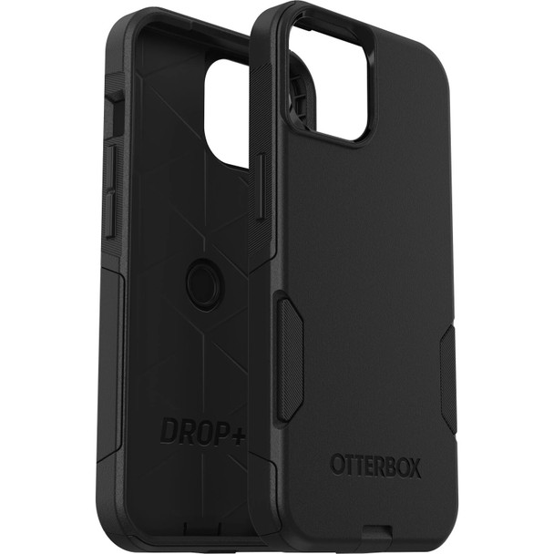 OtterBox Commuter Apple iPhone 15 Pro (6.1') Case Black - (77-92561), Antimicrobial, DROP+ 3X Military Standard, Dual-Layer, Raised Edges, Port Covers