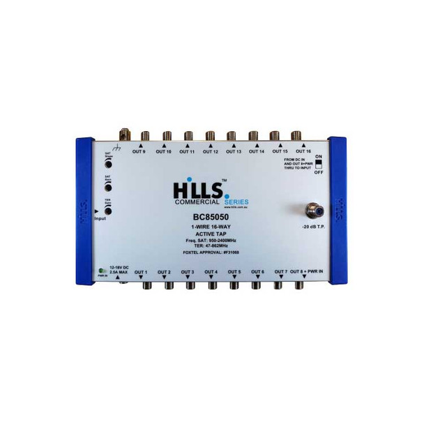 Hills Antenna BC85050 1-Wire 16-Way Active Splitter