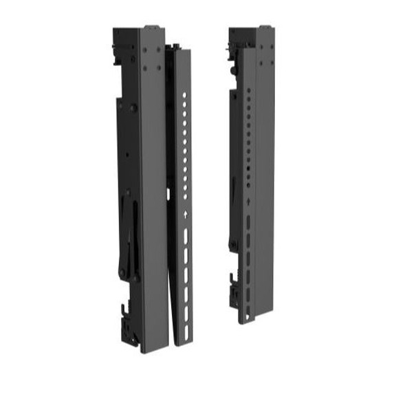 Brateck LVW06 Video Wall Mount Arm in Pair, Lload Capacity of 70kg/154lbs and allows VESA 200x200, 400x200, 300x300, 400x400,  Max. 1000x400. Black