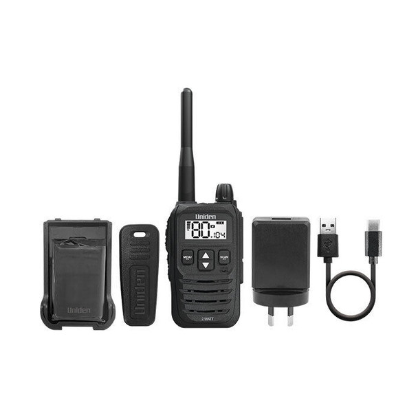 UNIDEN UH825 2 Watt UHF Handheld 2-way Radio