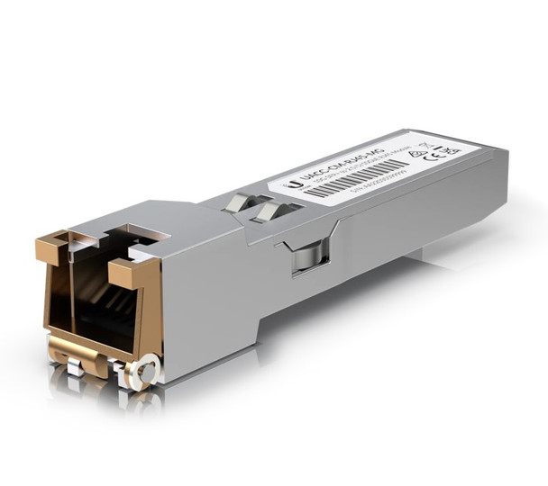 Ubiquiti SFP+  to RJ45 Transceiver Module, 10GBase-T Copper SFP+ Transceiver, 10Gbps Throughput Rate, Supports Up to 100m, Incl 2Yr Warr