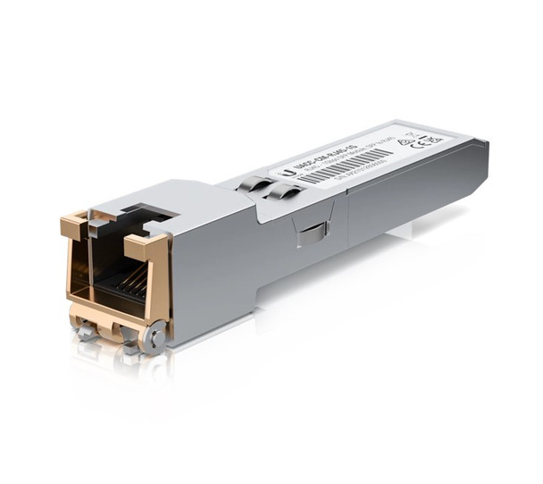 Ubiquiti SFP to RJ45 Transceiver Module, 1000Base-T Copper SFP Transceiver, 1Gbps Throughput Rate, Supports Up to 100m, Incl 2Yr Warr