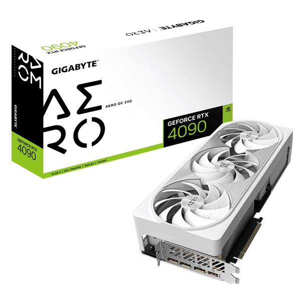 Gigabyte nVidia GeForce RTX 4090 AERO OC-24GD 1.0 Video card, PCI-E 4.0, GDDR6X 3x DP 1.4, 1x HDMI 2.1