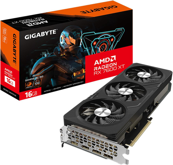 Gigabyte AMD Radeon GV-R76XT GAMING OC-16GD  1.0 Video Card, PCI-E 4.0, 2755MHz Core Clock, 2x DP 1.4a, 2x HDMI 2.1a