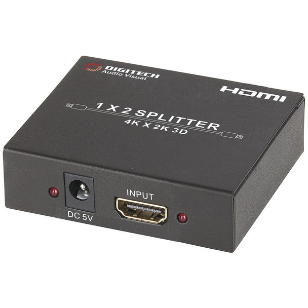 DIGITECH 2 WAY HDMI SPLITTER WITH 4K SUPPORT