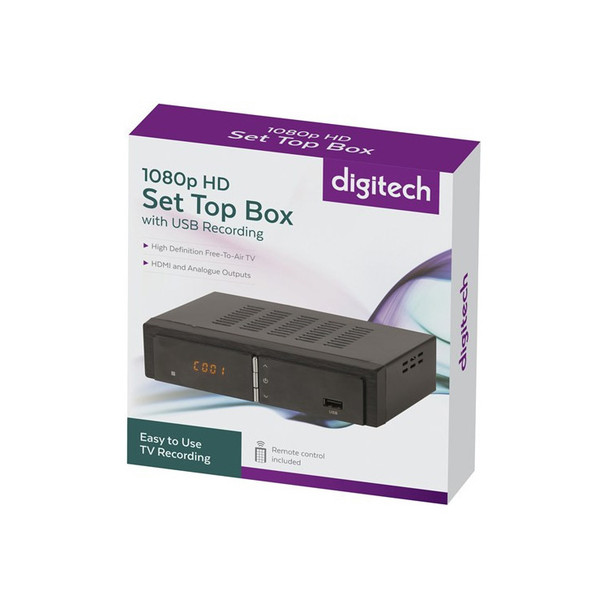 DIGITECH 1080p HD Set Top Box with USB Recording