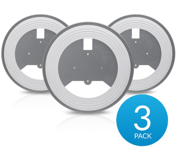 Ubiquiti AP Lite Recessed Ceiling Mount, 3-pack, Compatible with the U6 Lite, U6+, nanoHD, AC Lite, Low‑profile Mounting Option, Incl 2Yr Warr