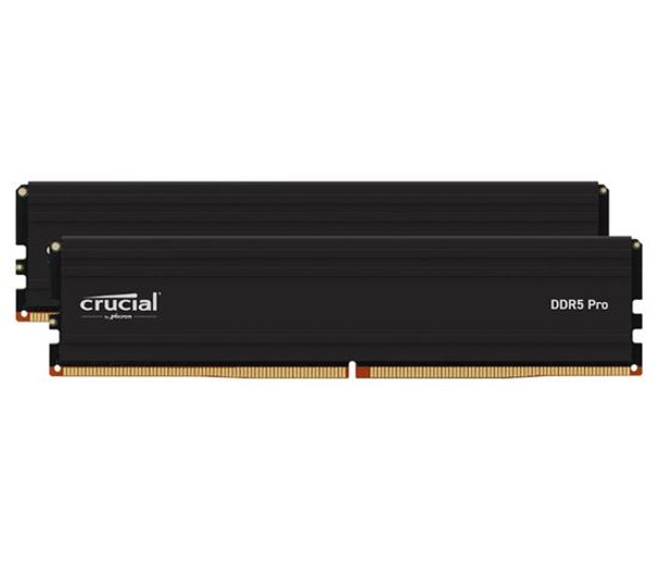 Crucial Pro 48GB (2x24GB) DDR5 UDIMM 6000MHz CL48 Black Heat Spreader Support Intel XMP AMD Ryzen for Desktop PC Gaming Memory