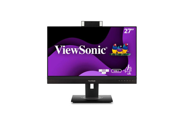 ViewSonic 27' Webcam w/ 2 way Noise reduction, IPS 2K QHD, USB-C 90W, Docking. HDMI, DP, RJ45, Advance Replacement, Business Monitor