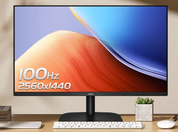 AOC 27' Q27B2S2 27' IPS QHD, 4ms, 100Hz , IPS, ,Adaptive Sync, DP, HDMI,VESA 100x100mm