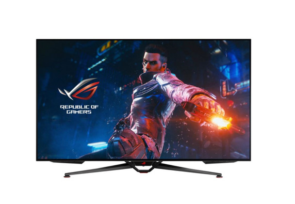 ASUS PG48UQ 47.5' 4K ROG Swift OLED Gaming Monitor, (3840 x 2160), G-SYNC, HDMI, DisplayPort,Trace Free Technology, Low Blue Light, Game Visual