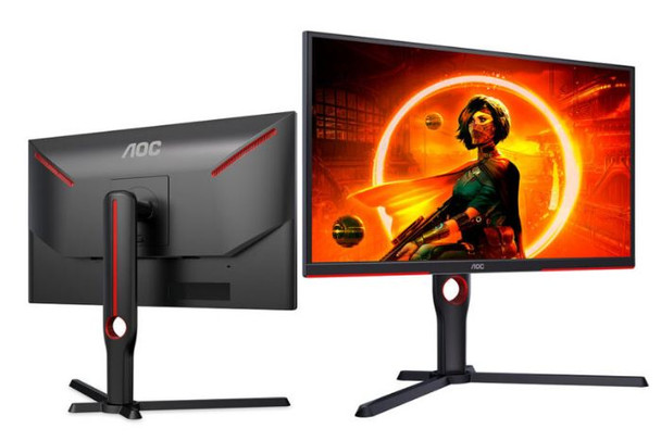 AOC 24.5' 240Hz Gaming Monitor, 1 ms GtG, Freesync Premium, 3 Sided Frameless, Ultra Fast and Smooth Gaming CS2, 300cd/m2 (LS)
