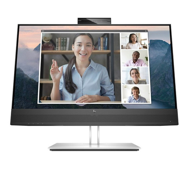 HP E24MV G4 23.8'/24' FHD Conferencing Monitor 1920x1080 16:9 5ms Height Adjustable Tilt Swivel Pivot Webcam Speakers 4xUSB Hub VGA DP HDMI VESA 3yrs